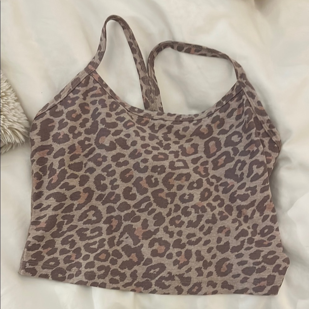beyond yoga Leopard Print Women's workout Top